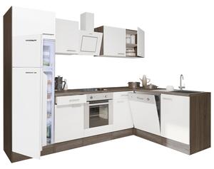 Yorki 280 sarok konyhabútor alsó sütős felülfagyasztós hűtős kivitelben