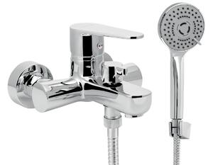 Kád csaptelep Novaservis Titania Fresh Eco zuhanyszettel együtt 100 mm króm 96025,0E