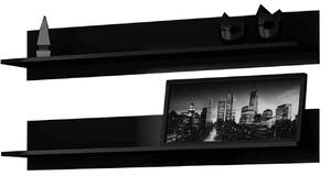 BUTORLINE Nappali bútor SINDI 6D fekete / fekete fényes
