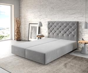 DELIFE Boxspring ágy Dream-Great 140x200 cm mikroszálas szürke