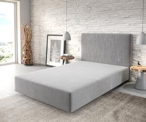DELIFE Boxspring ágy Dream-Well 120x200 cm mikroszálas szürke