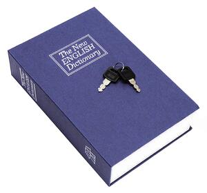 Könyv alakú biztonsági doboz-kék