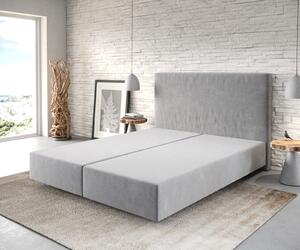 DELIFE Boxspring ágy Dream-Well 160x200 cm mikroszálas szürke