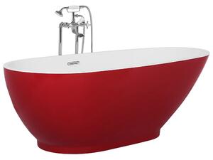 Piros szabadon álló fürdőkád 173 x 82 cm GUIANA