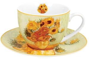 Porcelán csésze - 280ml - Van Gogh: Napraforgók