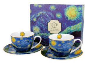 Van Gogh: Csillagos éj - Porcelán csésze szett - 280ml