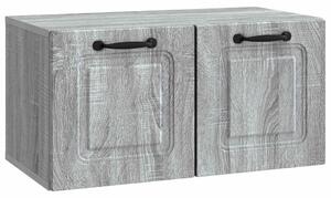 Fali TV szekrény Szürke Sonoma 59,5 x 31 x 30 cm Szerelt Fa
