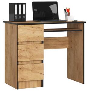 PC asztal Benicio (craft tölgy) (B). Akció -21%