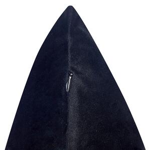 Fekete bársony díszpárna kétdarabos szettben 45 x 45 cm MARULA
