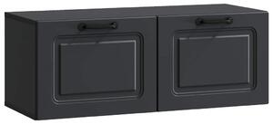 Fali TV szekrény Fekete 78,5 x 31 x 30 cm Szerelt Fa