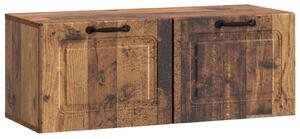Fali TV szekrény Antik Fa 78,5 x 31 x 30 cm Szerelt Fa