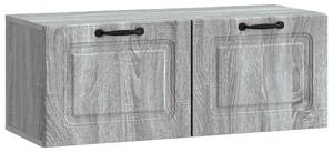 Fali TV szekrény Szürke Sonoma 78,5 x 31 x 30 cm Szerelt Fa