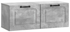 Fali TV szekrény Betonszürke 78,5 x 31 x 30 cm Szerelt Fa