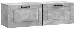 Fali TV szekrény Betonszürke 98 x 31 x 30 cm Szerelt Fa