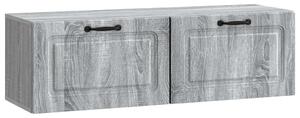 Fali TV szekrény Szürke Sonoma 98 x 31 x 30 cm Szerelt Fa