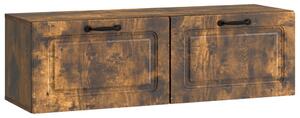 Fali TV szekrény Füstös Tölgy 98 x 31 x 30 cm Szerelt Fa