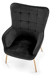CASTEL 2 fotel - fekete