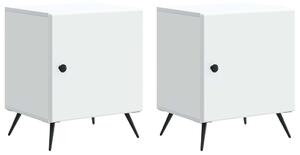 Éjjeliszekrény 2 pcs Fehér 43 x 34,5 x 50 cm Szerelt Fa