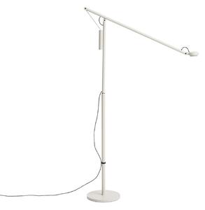 Állólámpa HAY, Fifty-Fifty, dimmable, Szürke, Nappali, Alumínium, Dizájn