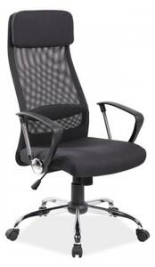 Állítható forgód irodai szék fekete