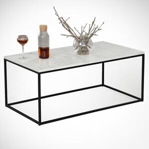 Asir Kávésasztal MARMO 43x95 cm fekete/fehér AS0533