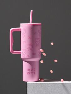 Sinsay - Hőszigetelt bögre fogantyúval és szívószállal Hello Kitty - többszínű
