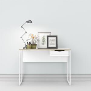 Tvilum Fehér íróasztal fiókkal tölgyfa lappal EFREM PLUS 513