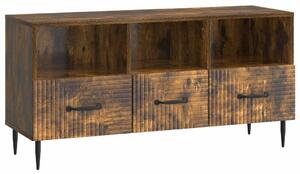 TV szekrény fiókkal Füstös Tölgy 102 x 34,5 x 50 cm Szerelt Fa