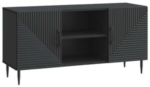 TV szekrény Fekete 102 x 34,5 x 50 cm Szerelt Fa