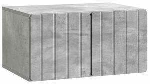 Fali TV szekrény Betonszürke 59,5 x 41 x 30 cm Szerelt Fa