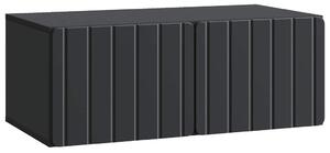 Fali TV szekrény Fekete 78,5 x 41 x 30 cm Szerelt Fa