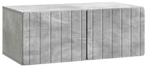 Fali TV szekrény Betonszürke 78,5 x 41 x 30 cm Szerelt Fa