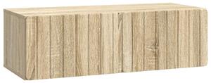 Fali TV szekrény Sonoma Tölgy 98 x 41 x 30 cm Szerelt Fa