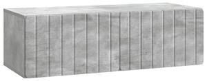 Fali TV szekrény Betonszürke 98 x 41 x 30 cm Szerelt Fa