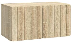 Fali TV szekrény Sonoma Tölgy 59,5 x 31 x 30 cm Szerelt Fa