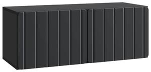 Fali TV szekrény Fekete 78,5 x 31 x 30 cm Szerelt Fa