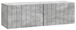 Fali TV szekrény Betonszürke 98 x 31 x 30 cm Szerelt Fa