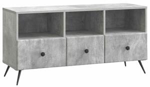 TV szekrény fiókkal Betonszürke 102 x 34,5 x 50 cm Szerelt Fa