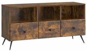 TV szekrény fiókkal Füstös Tölgy 102 x 34,5 x 50 cm Szerelt Fa
