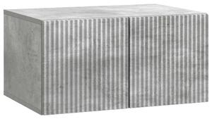 Fali TV szekrény Betonszürke 59,5 x 41 x 30 cm Szerelt Fa