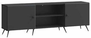 TV szekrény Fekete 150 x 31 x 50 cm Szerelt Fa