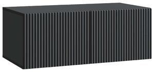 Fali TV szekrény Fekete 78,5 x 41 x 30 cm Szerelt Fa