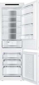 Kluge beépíthető kombi hűtőszekrény alul fagyasztóval, NoFrost, 206L/64L