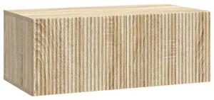 Fali TV szekrény Sonoma Tölgy 78,5 x 41 x 30 cm Szerelt Fa