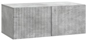 Fali TV szekrény Betonszürke 78,5 x 41 x 30 cm Szerelt Fa