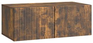 Fali TV szekrény Füstös Tölgy 78,5 x 41 x 30 cm Szerelt Fa