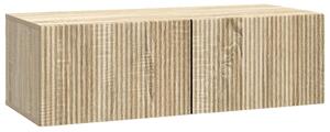 Fali TV szekrény Sonoma Tölgy 98 x 41 x 30 cm Szerelt Fa