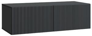 Fali TV szekrény Fekete 98 x 41 x 30 cm Szerelt Fa