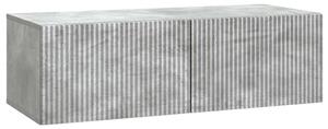 Fali TV szekrény Betonszürke 98 x 41 x 30 cm Szerelt Fa