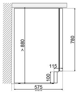 Pando PVMBP HD 60-52PAR Borhűtő - pult alá építhető, bútorfrontos, jobbos